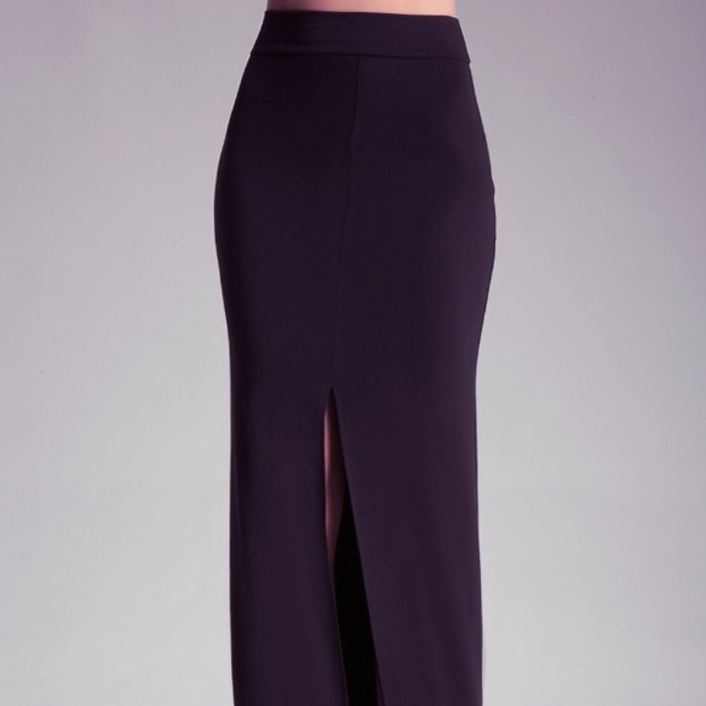 BEBE Front Slit Maxi Skirt